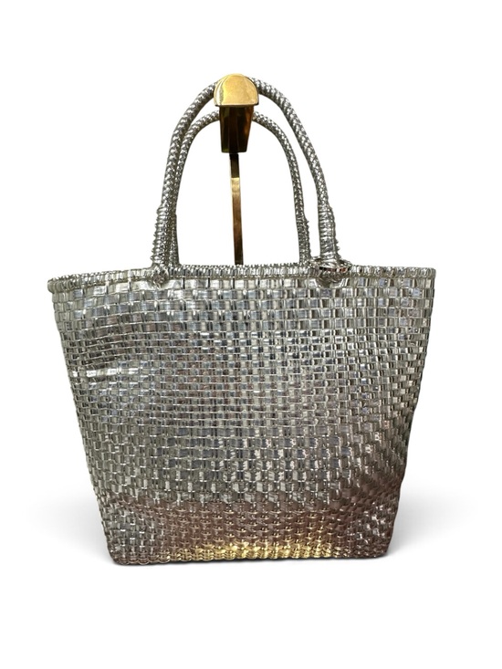 Anteprima Handbags - Anteprima Silver Ribbon Wirebag Woven Tote